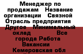 Менеджер по продажам › Название организации ­ Связной › Отрасль предприятия ­ Другое › Минимальный оклад ­ 25 500 - Все города Работа » Вакансии   . Кемеровская обл.,Гурьевск г.